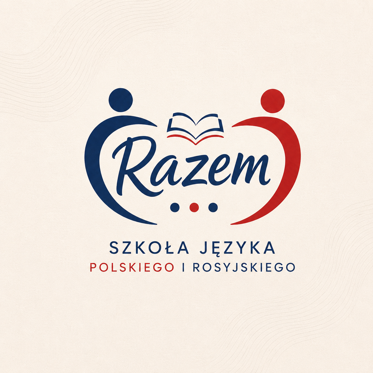 Logo szkoły językowej Razem